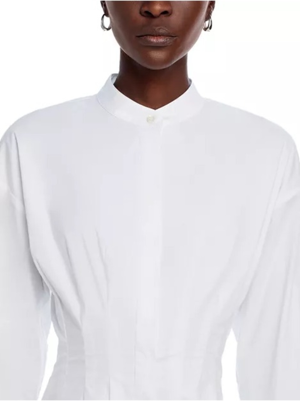 STAUD Lorenza Midi Dress White XL - Picture 2 of 9
